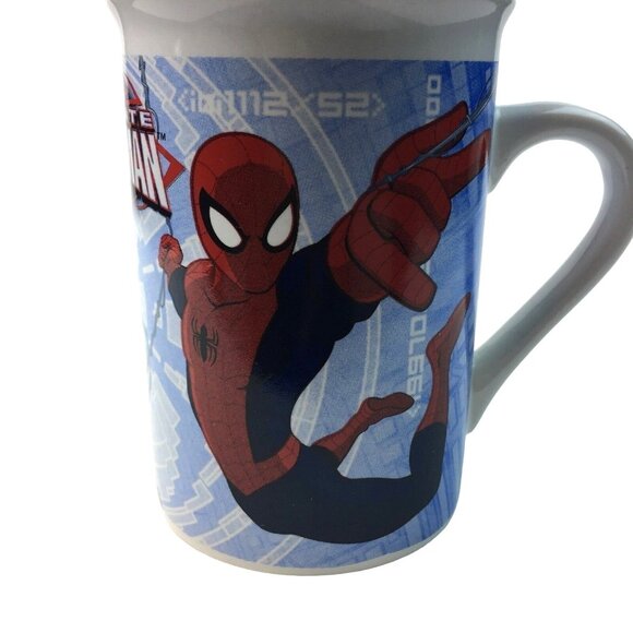 Spiderman Mug Collectible Marvel Comic Ultimate 10 oz White Tea Coffee Cup u - Picture 2 of 6
